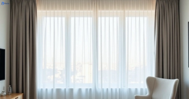 Freshly steam cleaned curtains in yarrabilba QLD